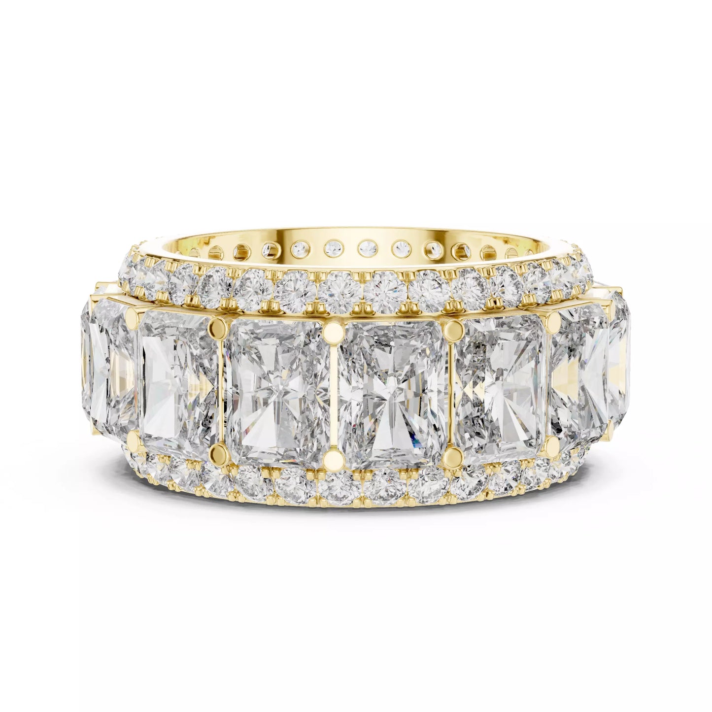 Radiant Cut Eternity Ring 14K