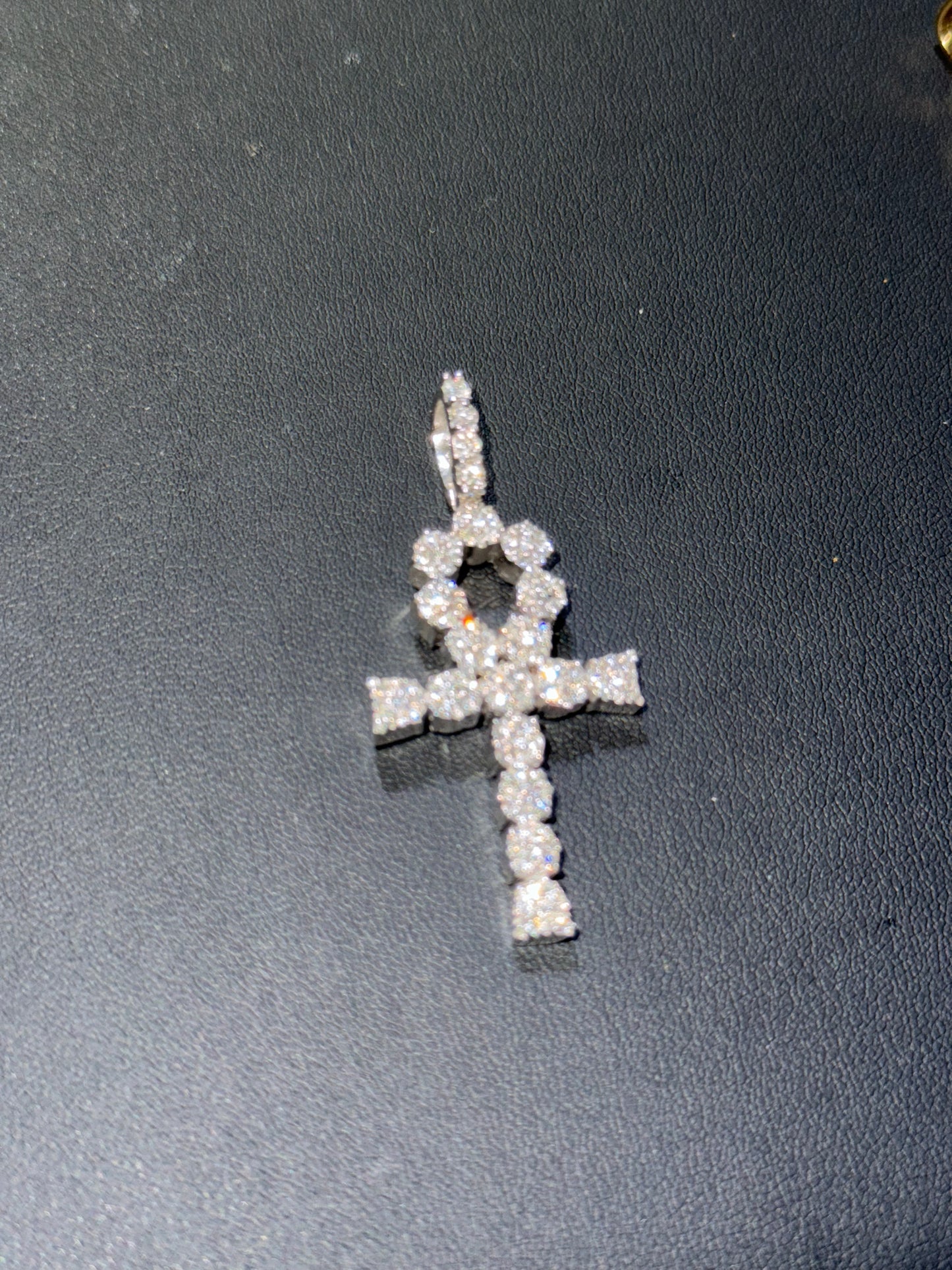 Diamond Ankh Pendant 10K Gold