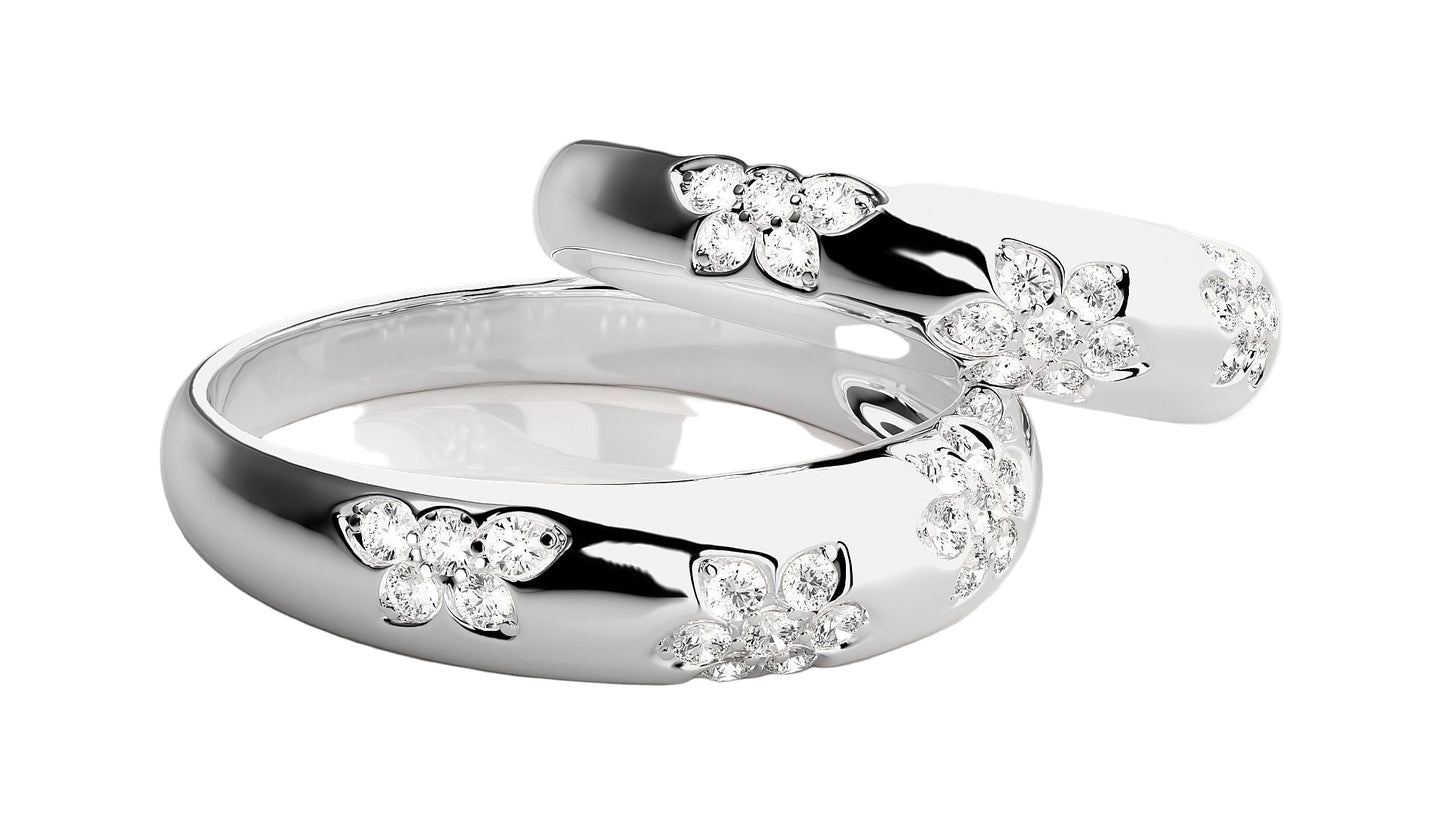 Love Rings 14K Gold "Flower Bomb"