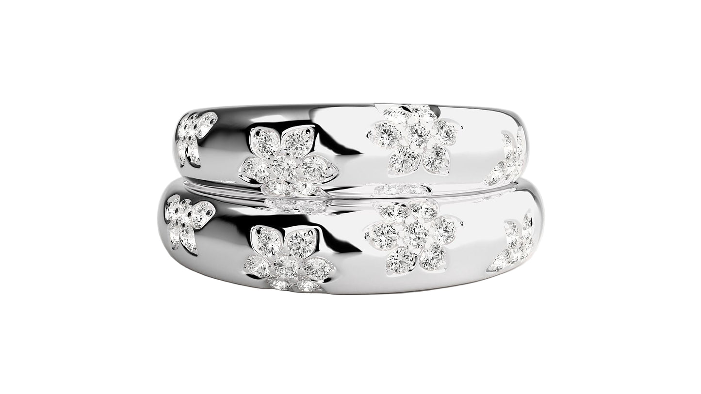 Love Rings 14K Gold "Flower Bomb"