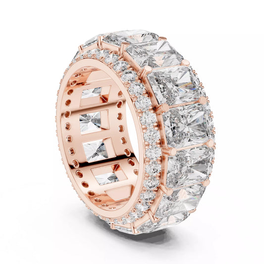 Radiant Cut Eternity Ring 14K
